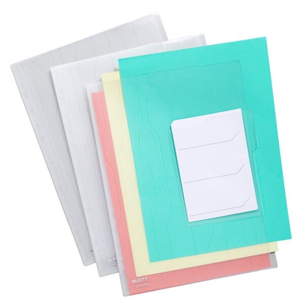 LEITZ Organisationshüllen CombiFile DIN A4 transparent genarbt 0,20 mm, 3 St.