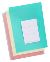 LEITZ Organisationshüllen CombiFile DIN A4 transparent genarbt 0,20 mm, 3 St.