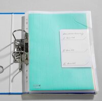 LEITZ Organisationshüllen CombiFile DIN A4 transparent genarbt 0,20 mm, 3 St.