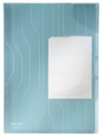 LEITZ Organisationshüllen CombiFile DIN A4 blau genarbt 0,20 mm, 3 St.