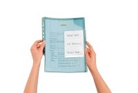 LEITZ Organisationshüllen CombiFile DIN A4 blau genarbt 0,20 mm, 3 St.