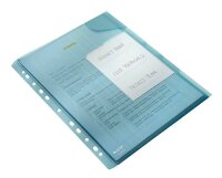 LEITZ Organisationshüllen CombiFile DIN A4 blau genarbt 0,20 mm, 3 St.
