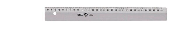 M + R Lineal 40,0 cm, rauchgrau