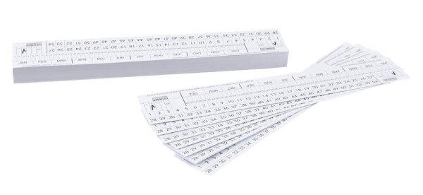 EICHNER Beschriftungsschilder für Hängeregister weiß, 100 St.