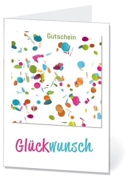 LUMA Gutschein Konfetti AM1043 DIN B6, 1 St.