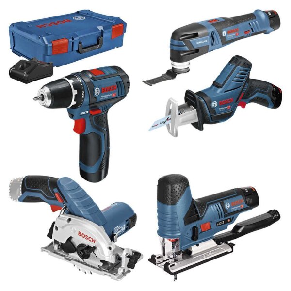 BOSCH Professional Elektrowerkzeug-Set Combo-Kit 10-tlg., 1 Set