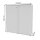 Quadrifoglio Schiebetürenschrank Idea, IDEC07M/BABAI weiß 2 Fachböden 120,0 x 42,6 x 131,0 cm