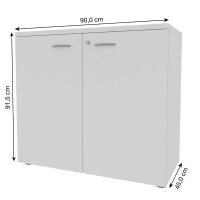Quadrifoglio Aktenschrank, ECEB90B/CLBA weiß, beton...