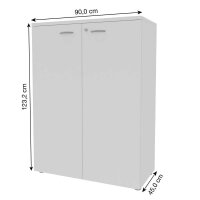 Quadrifoglio Aktenschrank, ECEM90M/BABA weiß 2...