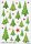 HERMA Aufkleber Weihnachtsbaum Weihnachtsbaum, grün, 28 Etiketten  ( 15233 )