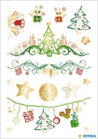 HERMA Aufkleber Weihnachtsmotive, 15 Etiketten  ( 15641 )