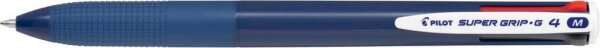 PILOT 4-Farben-Kugelschreiber Super Grip-G4 blau, Schreibfarbe: schwarz, blau, rot, grün, 1 St.