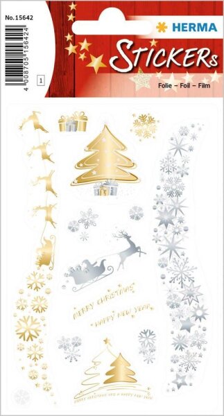 HERMA Aufkleber Weihnachtsmotive, 14 Etiketten  ( 15642 )