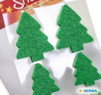 HERMA Aufkleber Weihnachtsbaum, grün, 6 Etiketten  ( 6549 )