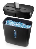 hama Safe X50 Aktenvernichter mit Partikelschnitt P-4, 4 x 39 mm, bis 5 Blatt, schwarz