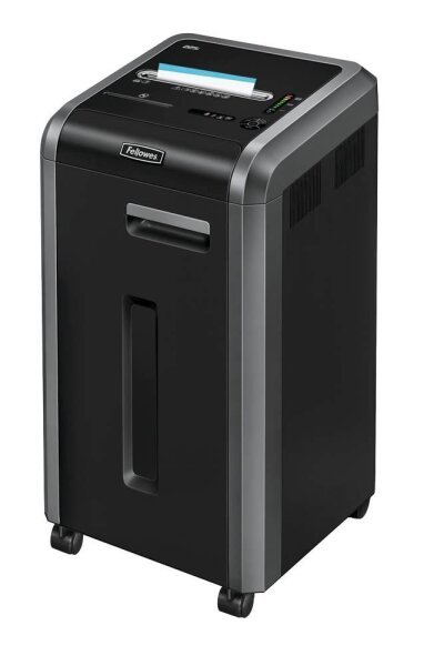 Fellowes Powershred 225i Aktenvernichter mit Streifenschnitt P-2, 5,8 mm, bis 24 Blatt, schwarz
