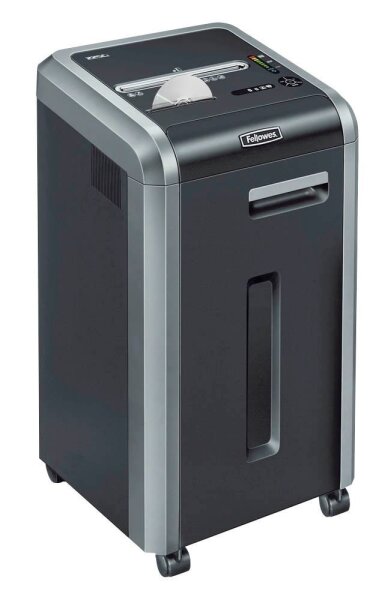 Fellowes Powershred 225Ci Aktenvernichter mit Partikelschnitt P-4, 4 x 38 mm, bis 22 Blatt, schwarz