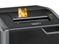 Fellowes Powershred 425i Aktenvernichter mit Streifenschnitt P-2, 5,8 mm, bis 38 Blatt, schwarz