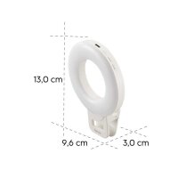 hama ToGo LED-Ringlicht weiß 1,4 Watt