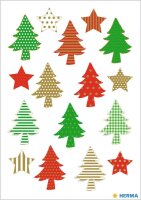 HERMA Aufkleber Weihnachtsbaum, 48 Etiketten  ( 15266 )