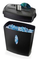 hama Safe X100CD Aktenvernichter mit Partikelschnitt P-4, 4 x 40 mm, bis 10 Blatt, schwarz
