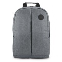 hama Laptop-Rucksack Genua Polyester grau bis 44,0 cm (17,3 Zoll)