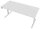 Quadrifoglio Up&Up elektrisch höhenverstellbarer Schreibtisch weiß rechteckig, C-Fuß-Gestell weiß 180,0 x 80,0 cm