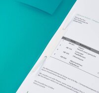 BRUNNEN Schnellhefter FACT!pp Kunststoff türkis transluzent DIN A4, 1 St.