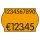 METO Preisetiketten leuchtorange permanent 26,0 x 16,0 mm, 18 Rollen