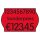 METO Preisetiketten leuchtrot permanent 26,0 x 16,0 mm, 18 Rollen