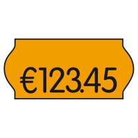 METO Preisetiketten leuchtorange permanent 26,0 x 12,0...