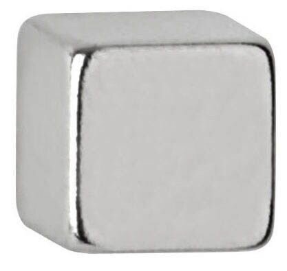 MAUL Magnete silber, Metall 0,5 x 0,5 x 0,5 cm, 10 St.