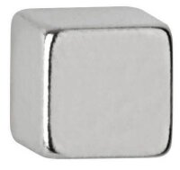 MAUL Magnete silber, Metall 0,5 x 0,5 x 0,5 cm, 10 St.