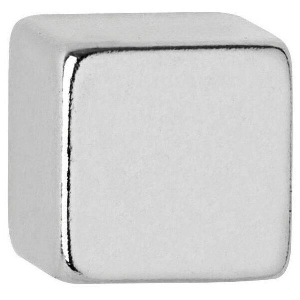 MAUL Magnete silber, Metall 0,7 x 0,7 x 0,7 cm, 10 St.