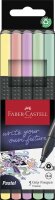 FABER-CASTELL Grip Pastell Fineliner farbsortiert 0,4 mm,...