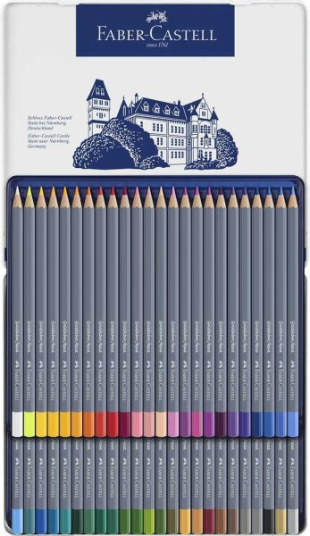 FABER-CASTELL Goldfaber Aqua Aquarellstifte farbsortiert, 48 St.