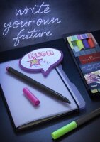 FABER-CASTELL Grip Neon Fineliner farbsortiert 0,4 mm, 5 St.