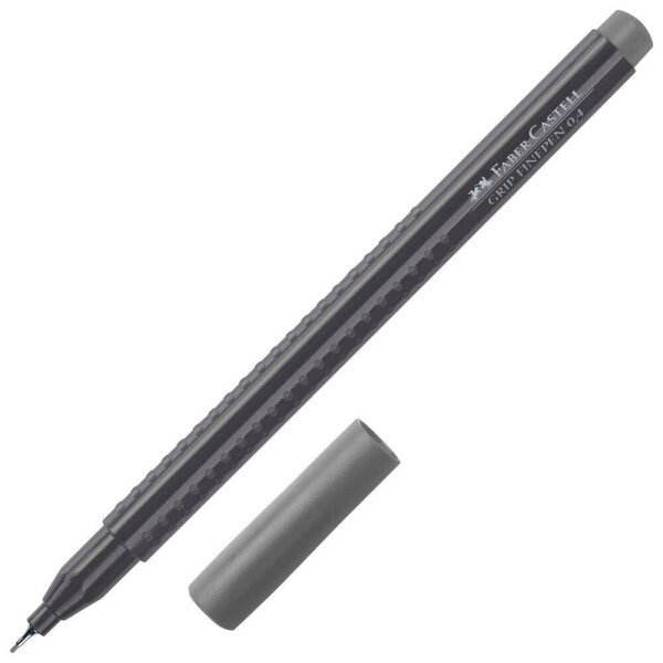 FABER-CASTELL Grip Fineliner grau 0,4 mm, 1 St.