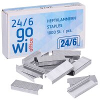 Gowi Heftklammern 24/6, 1.000 St.