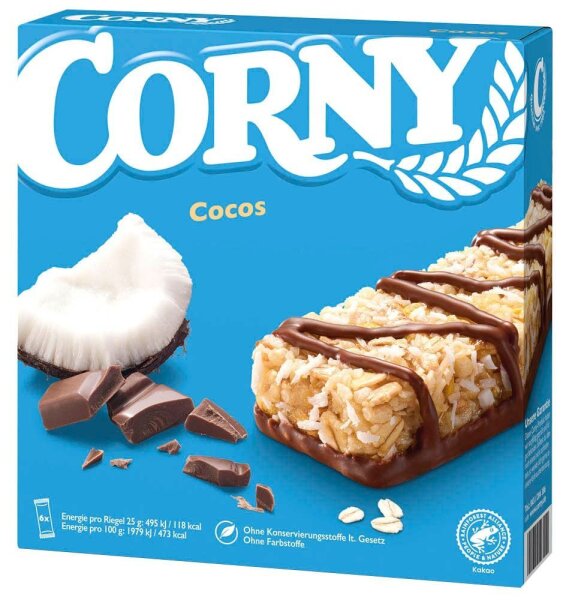 CORNY Corny Cocos Müsliriegel 6 Riegel, 6 St.