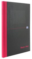 OXFORD Notizbuch Black n Red DIN A4 kariert, schwarz...