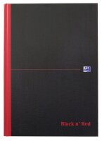 OXFORD Notizbuch Black n Red DIN A4 kariert, schwarz...