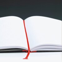 OXFORD Notizbuch Black n Red DIN A4 kariert, schwarz Hardcover 192 Seiten, 1 St.