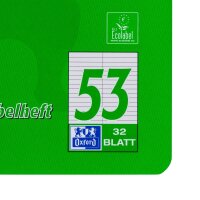 OXFORD Vokabelheft 2-Spalten Lineatur 53 liniert DIN A5 ohne Rand, 32 Blatt, 1 St.