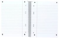 OXFORD Collegeblock Schule Kleinformat liniert DIN A5 Innenrand, 1 Block