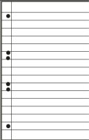 OXFORD Collegeblock Schule Kleinformat liniert DIN A5 Innenrand, 1 Block
