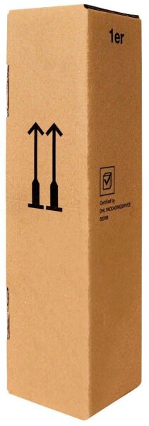 Flaschenkartons für 1 Flasche 11,0 x 11,0 x 42,5 cm, 5 St.