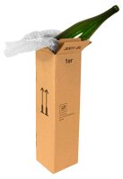 Flaschenkartons für 1 Flasche 11,0 x 11,0 x 42,5 cm,...