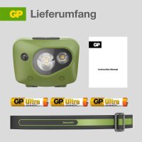 GP Discovery CH43 LED Stirnlampe grün 6,1 cm, 1 St.