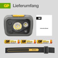 GP Discovery CHW54 LED Stirnlampe grau 6,6 cm, 1 St.